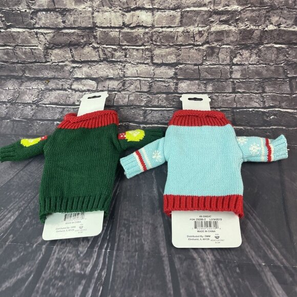 Uncle Bob's Ugly Sweater Wine Bottle Sweater covet Lot of 2 - Picture 2 of 3